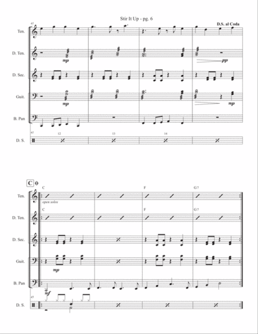 Stir It Up Percussion Ensemble scores gallery preview page 6
