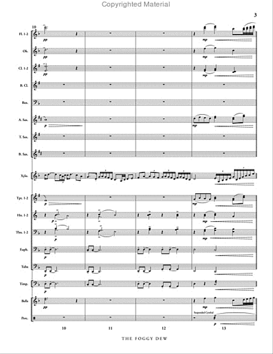 The Foggy Dew The Foggy Dew Concert Band scores gallery preview page 4