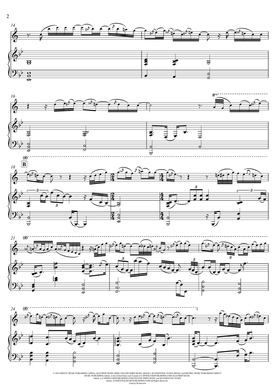 Goodness Of God Tenor Saxophone scores gallery preview page 2
