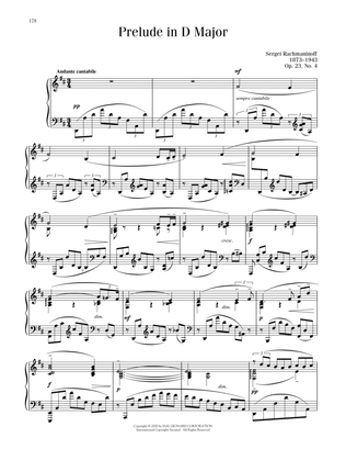 Book cover for Prelude In D Major, Op. 23, No. 4