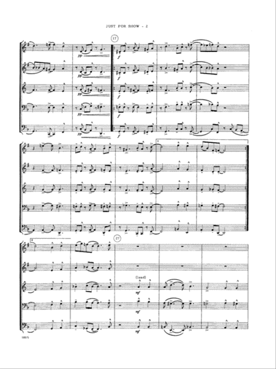 Just For Show School and Community scores gallery preview page 3