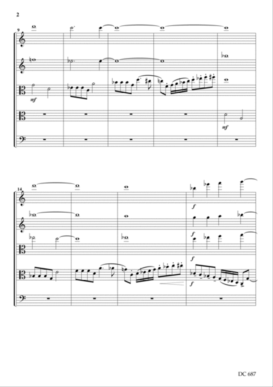 STRING QUINTET (score)