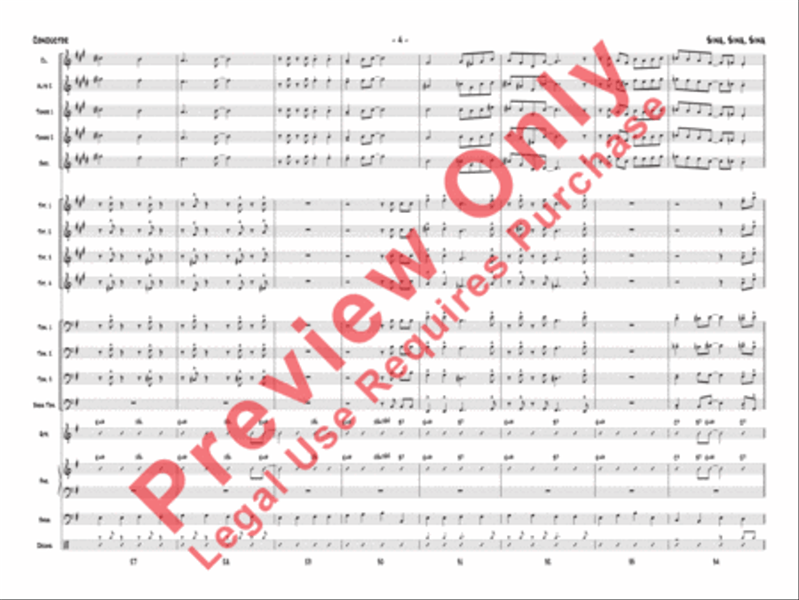 Sing, Sing, Sing Jazz Ensemble scores gallery preview page 7