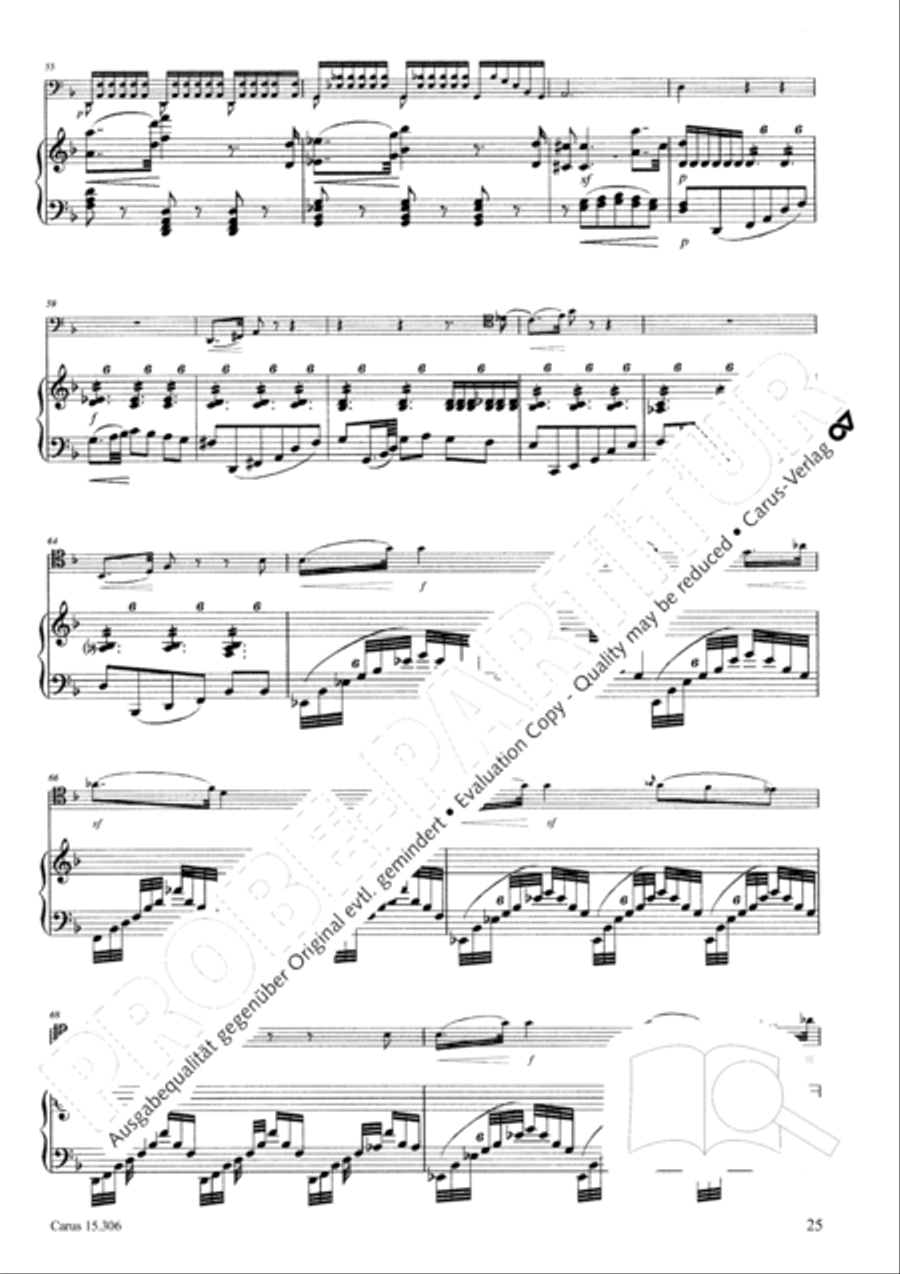 Grand Duo fur Violoncello und Klavier String Duet scores gallery preview page 26