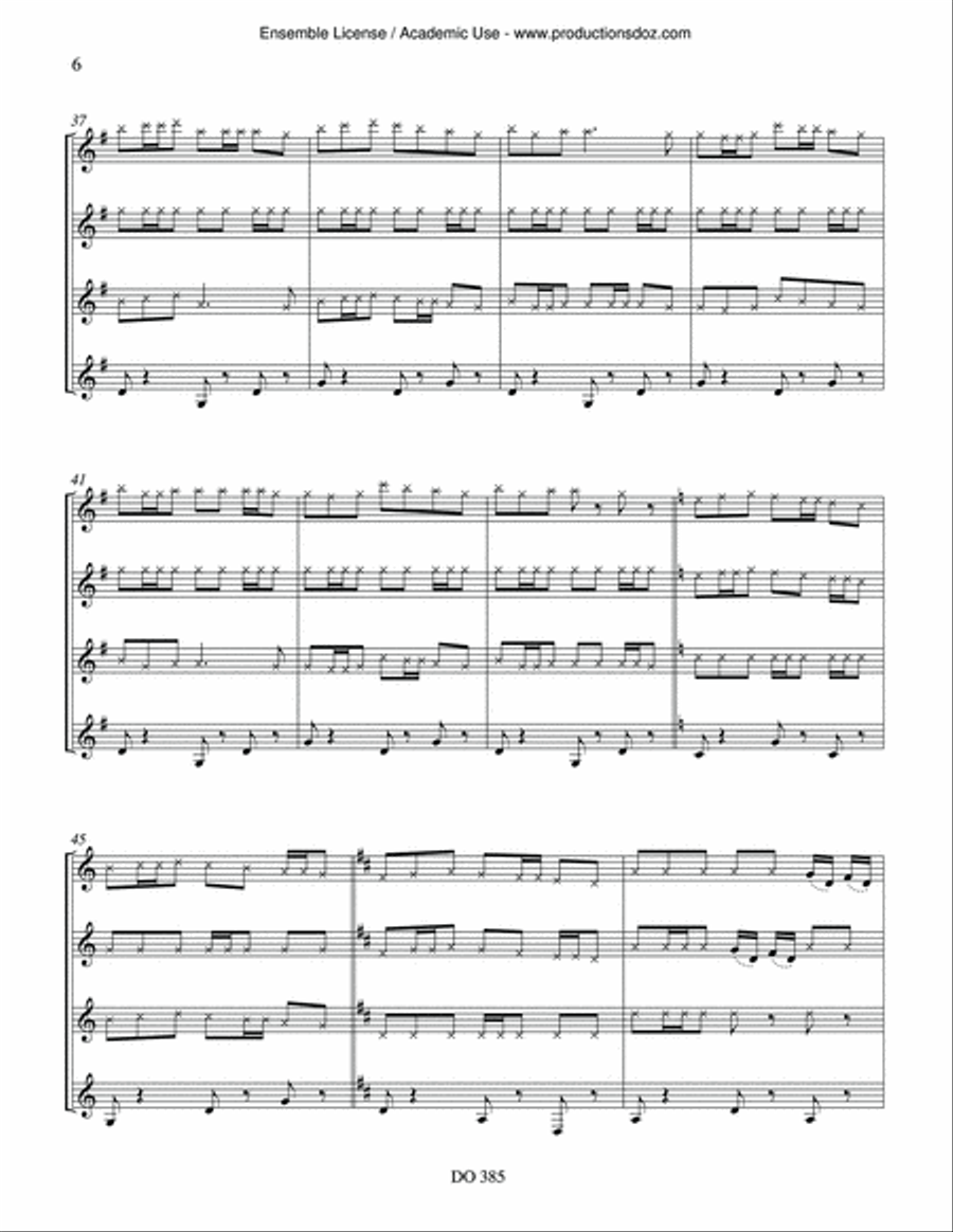 Divertimento Guitar Ensemble scores gallery preview page 6