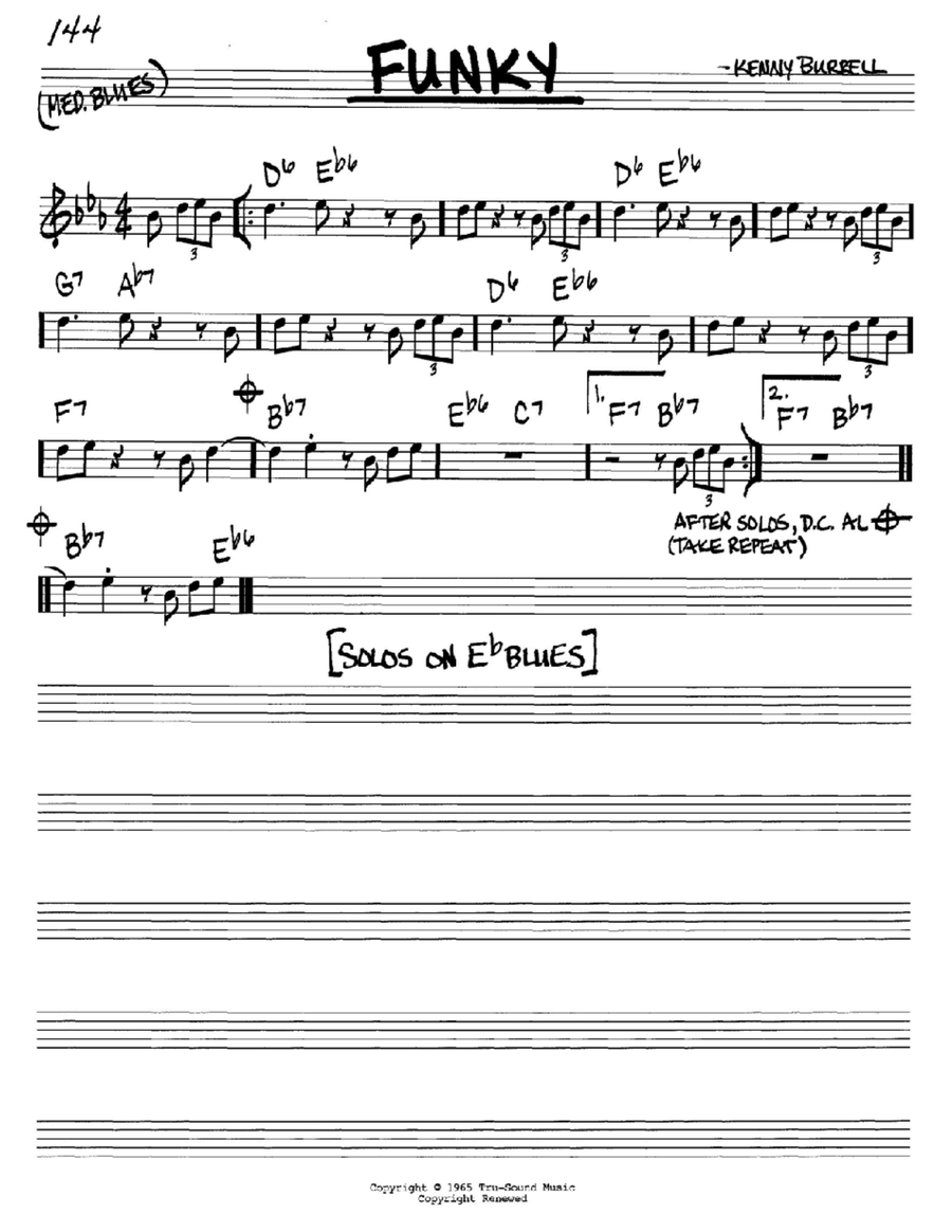Funky Funky Piano scores gallery preview page 1