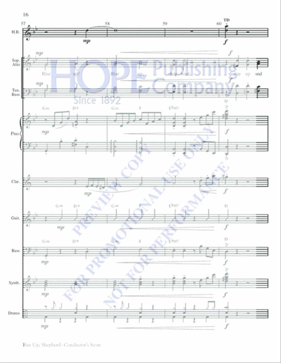 Rise Up, Shepherd Rise Up, Shepherd Choir scores gallery preview page 16