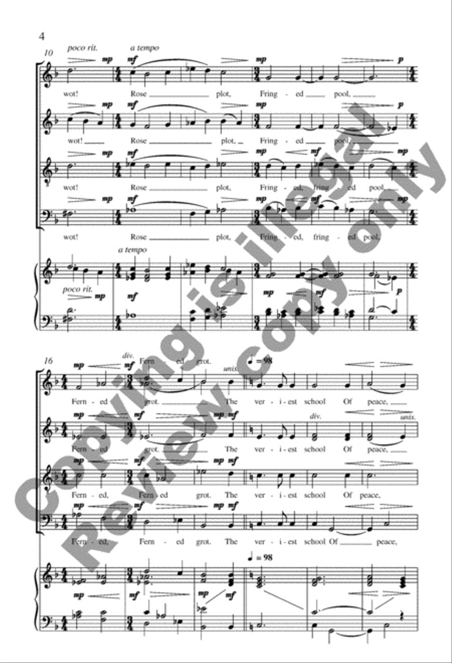 My Garden 4-Part scores gallery preview page 4