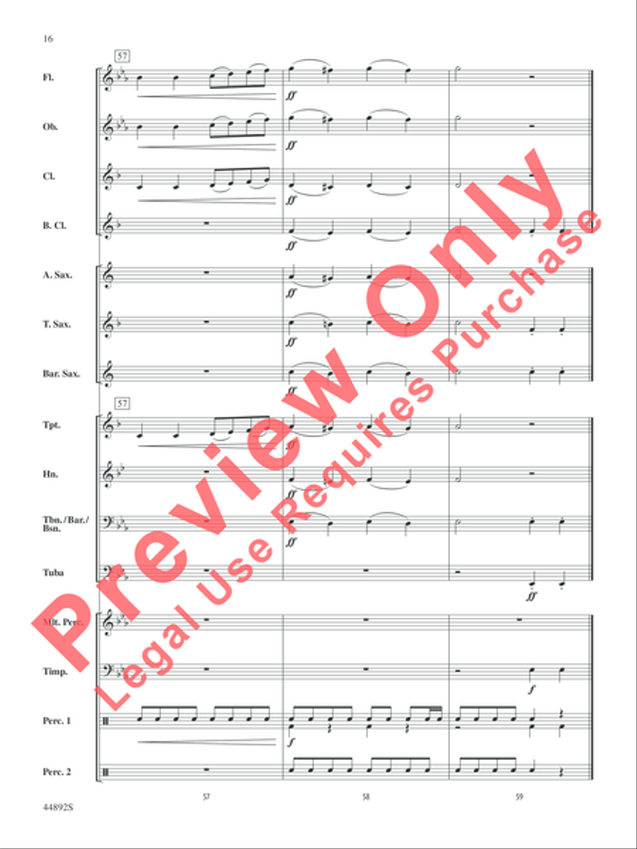 Zephyr Concert Band scores gallery preview page 17