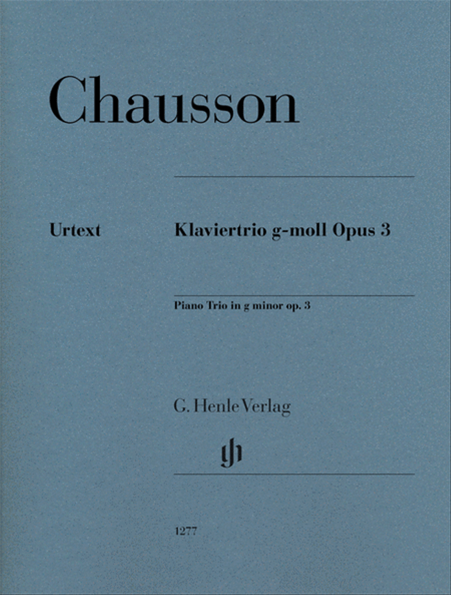 Piano Trio in G minor, Op. 3 Piano Trio scores gallery preview page 1