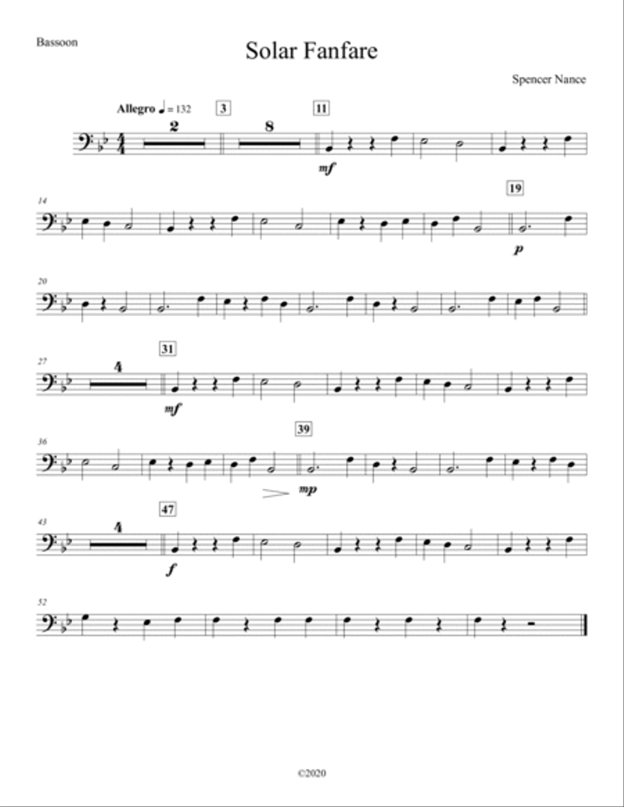 Solar Fanfare Solar Fanfare Concert Band scores gallery preview page 4