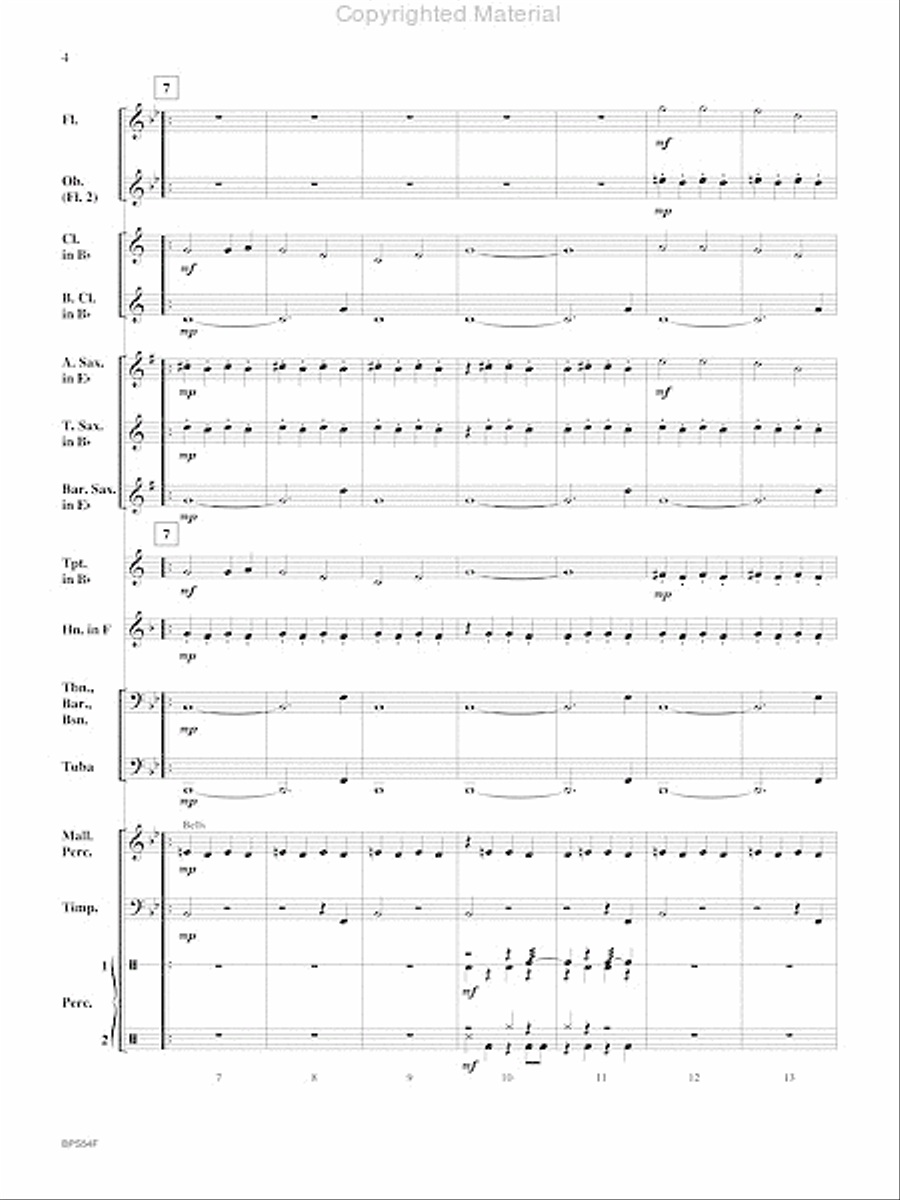 Santa's Noisy Workshop Concert Band scores gallery preview page 5