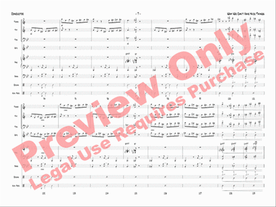 Why We Can't Have Nice Things Jazz Ensemble scores gallery preview page 10