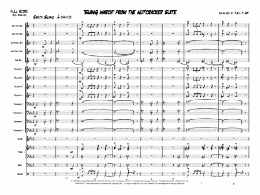 Swing March from The Nutcracker Jazz Ensemble scores gallery preview page 2