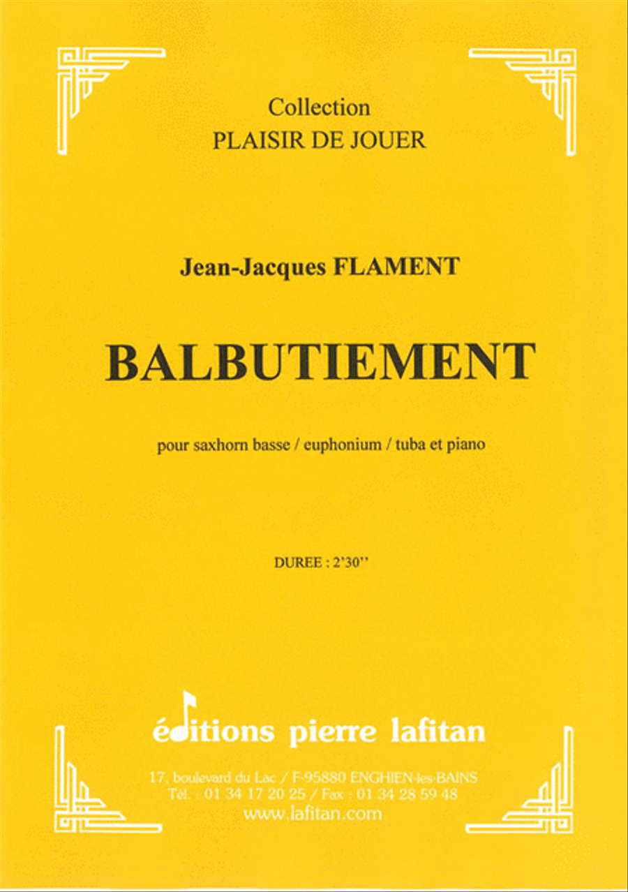 Balbutiement Euphonium scores gallery preview page 1