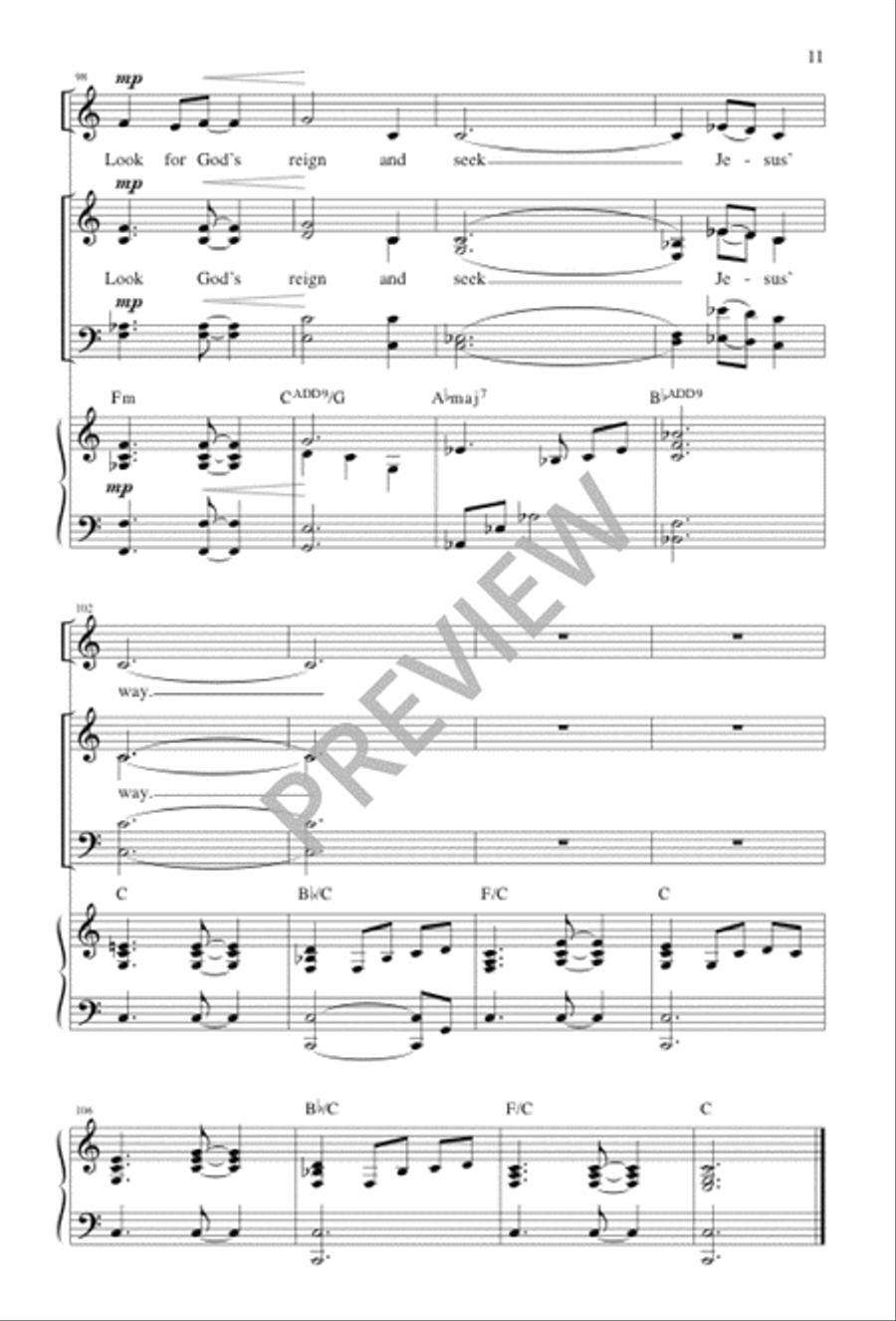 Called by Christ 4-Part scores gallery preview page 11