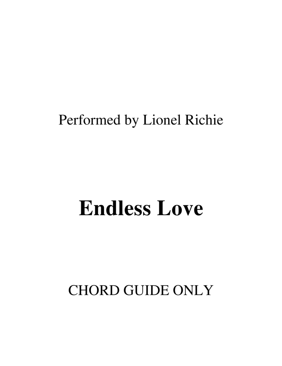Endless Love Piano scores gallery preview page 1