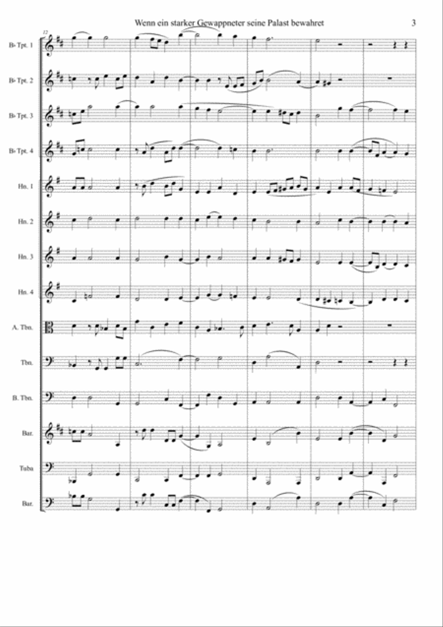 Brahms Fest- und Gedenk #2 Brass Ensemble scores gallery preview page 3