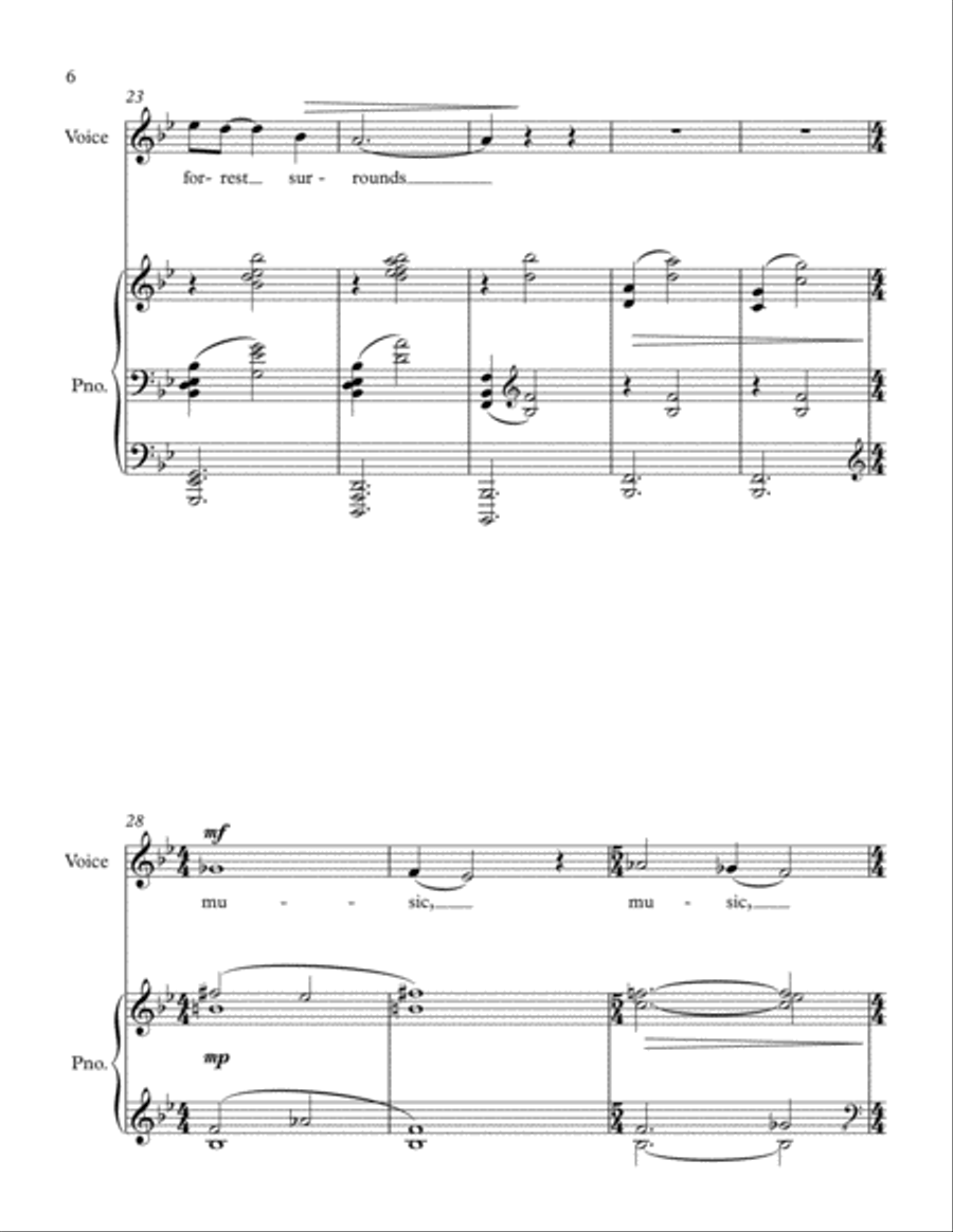 Summer Scenes Summer Scenes High Voice scores gallery preview page 6
