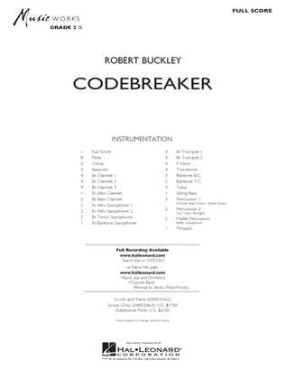 Book cover for Codebreaker - Full Score
