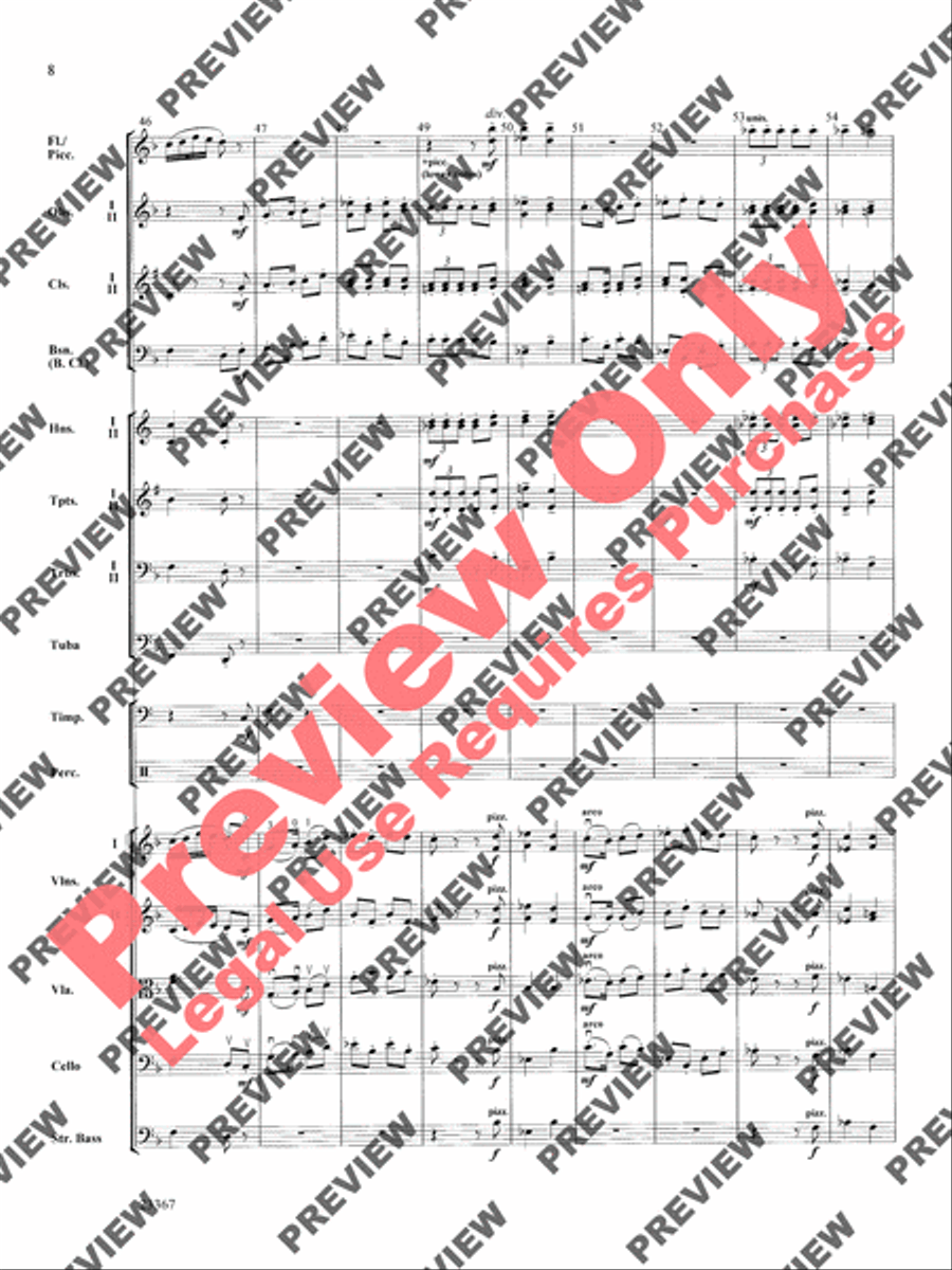 Overture to the Wasps Full Orchestra scores gallery preview page 8