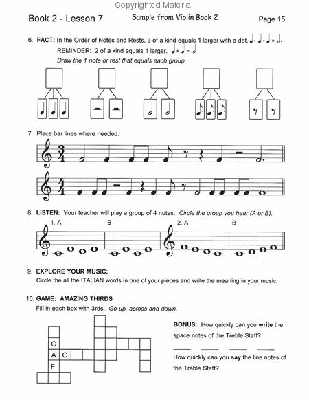 Just The Facts for Violin - Book 2