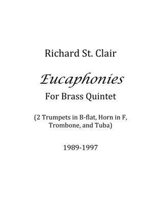 Eucaphonies for Brass Quintet (1989) [Score and Parts]