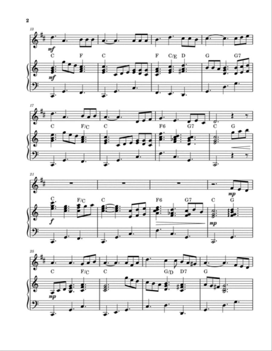 Blessed Assurance (Trumpet and Piano) B-Flat Trumpet scores gallery preview page 2