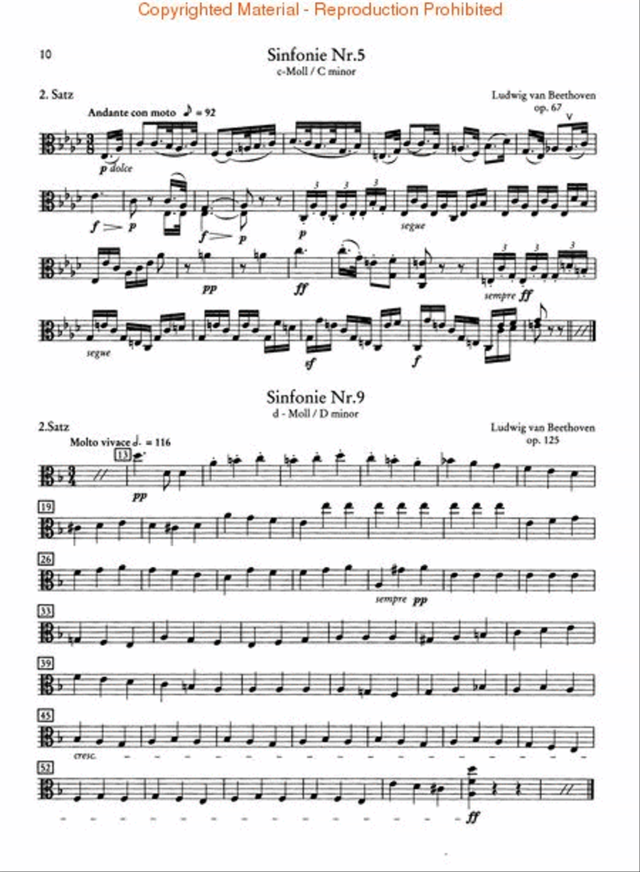 Test Pieces for Orchestral Auditions – Viola