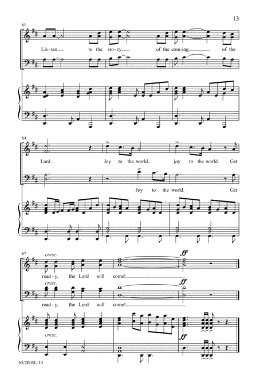 I Hear the Prophet Callin' 4-Part scores gallery preview page 14