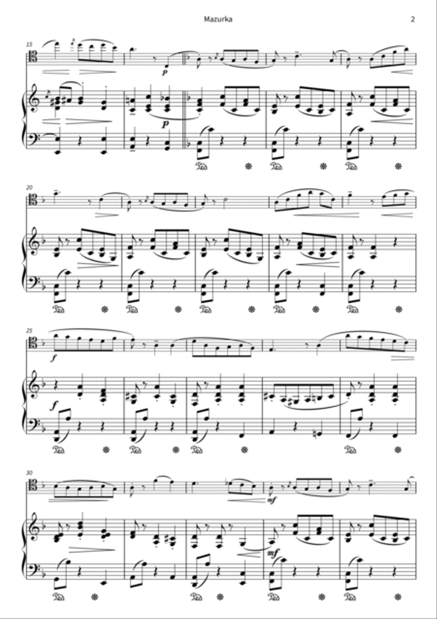 Mazurka Piano Accompaniment scores gallery preview page 4