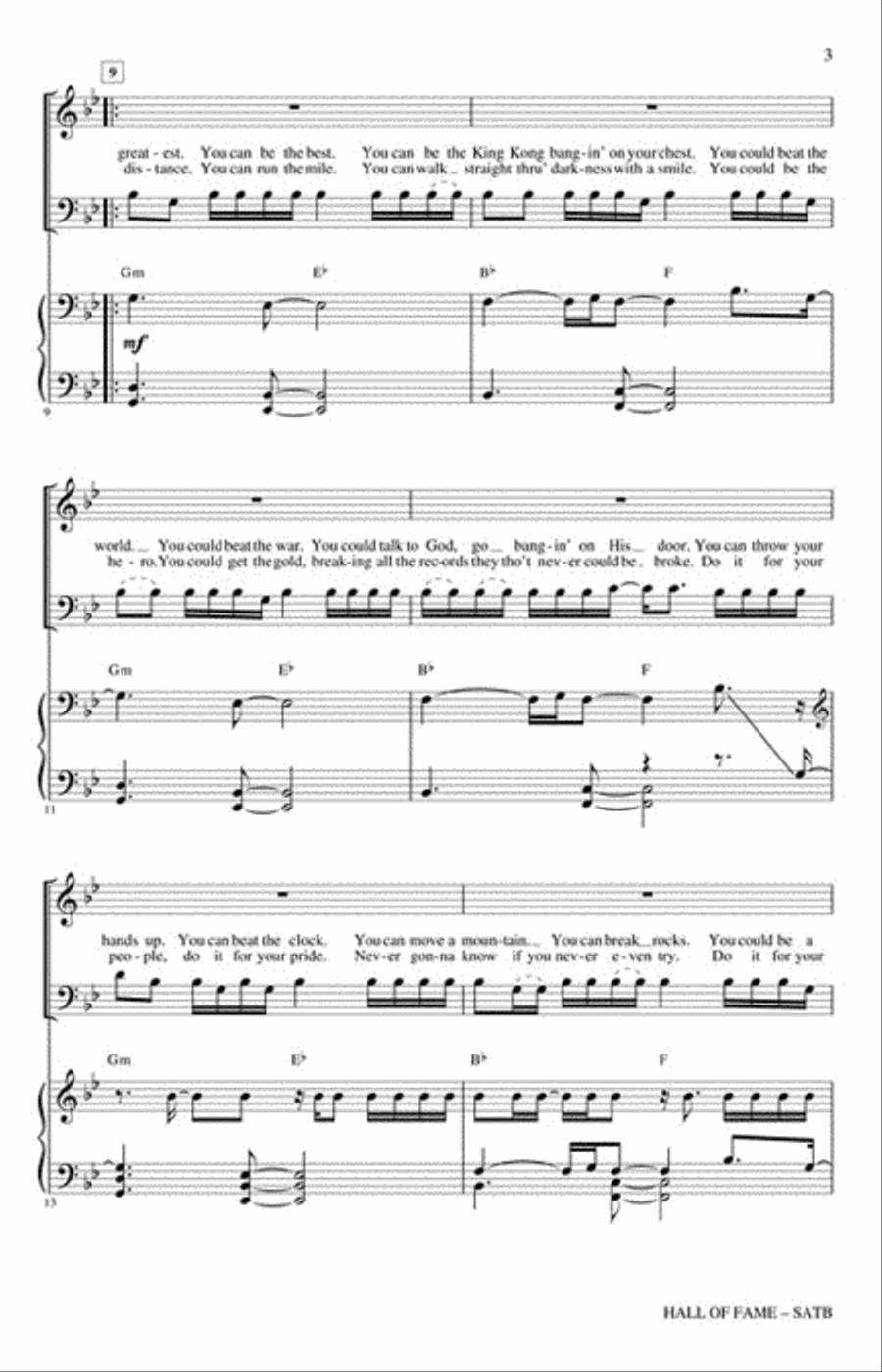 Hall of Fame 4-Part scores gallery preview page 3