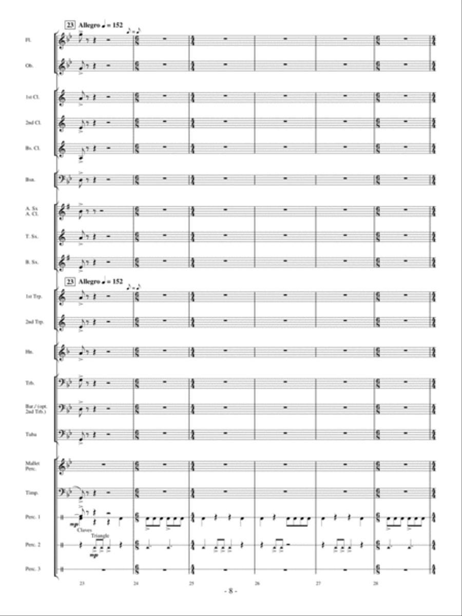 Panther In The Sky Concert Band scores gallery preview page 7