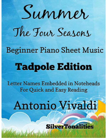 Summer the Four Seasons First Movement Beginner Piano Sheet Music 2nd Edition