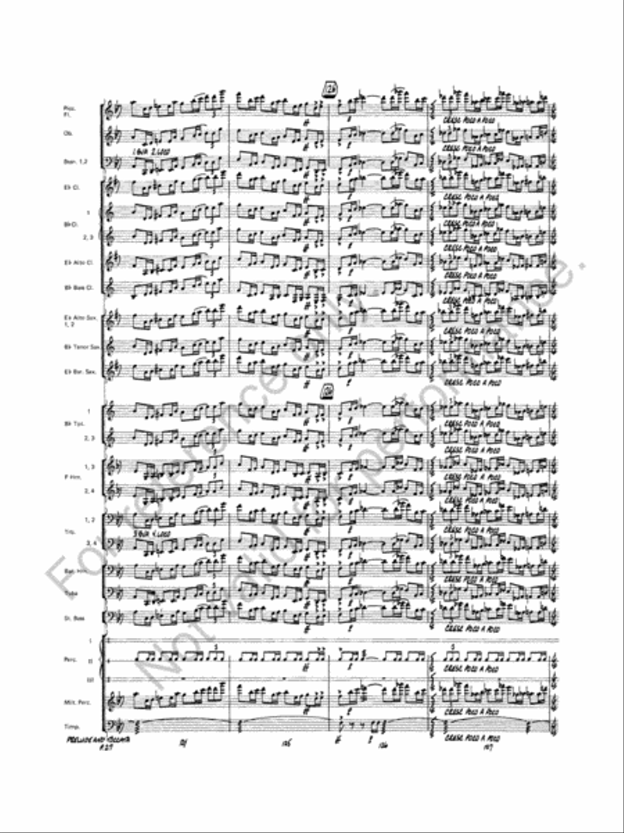 Prelude And Toccata Concert Band scores gallery preview page 28