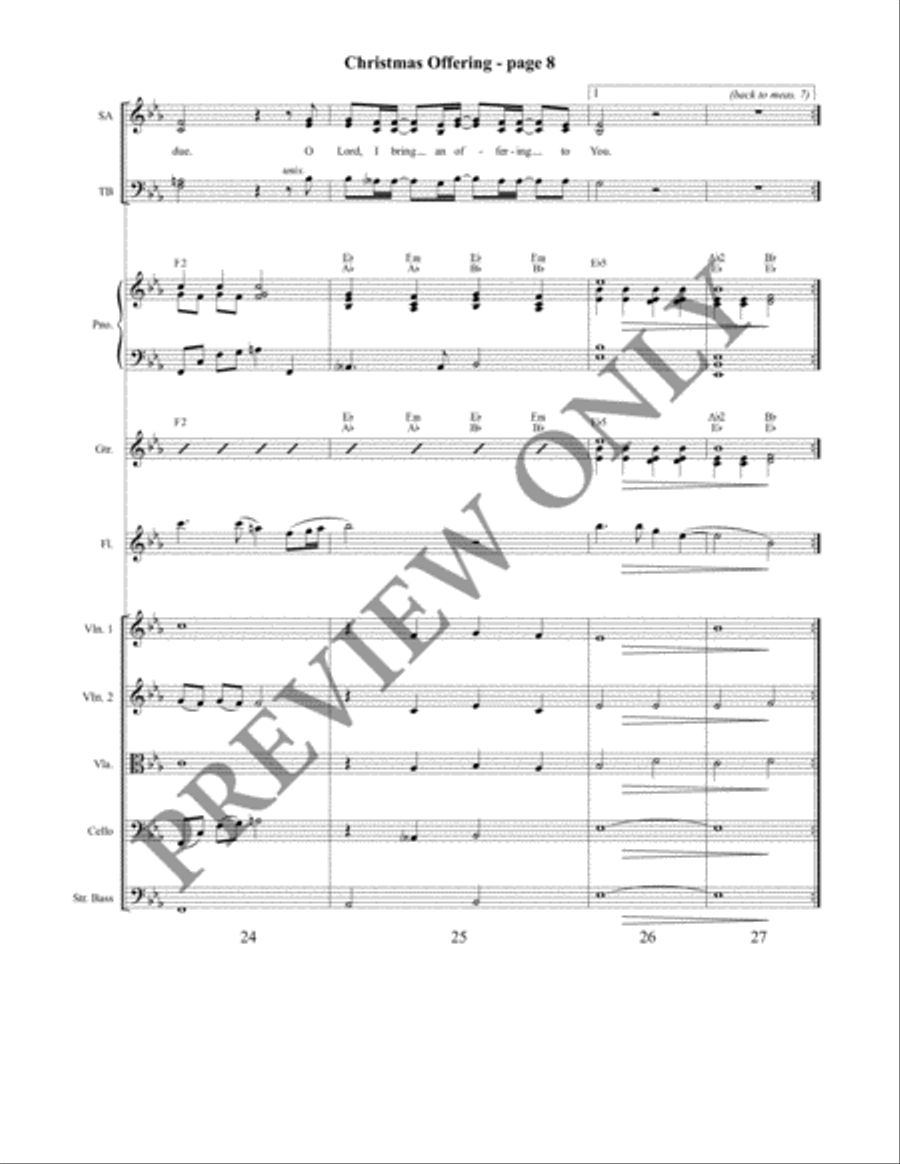 Christmas Offering 4-Part scores gallery preview page 9