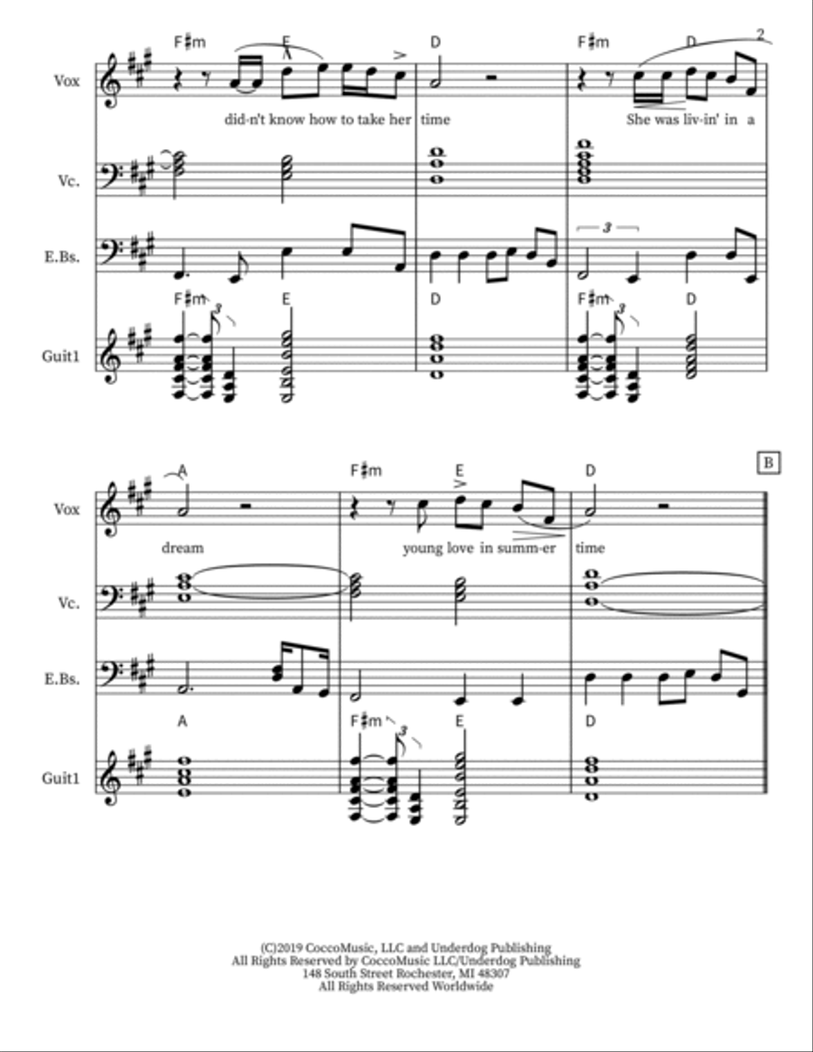 First Time Feeling Voice scores gallery preview page 2