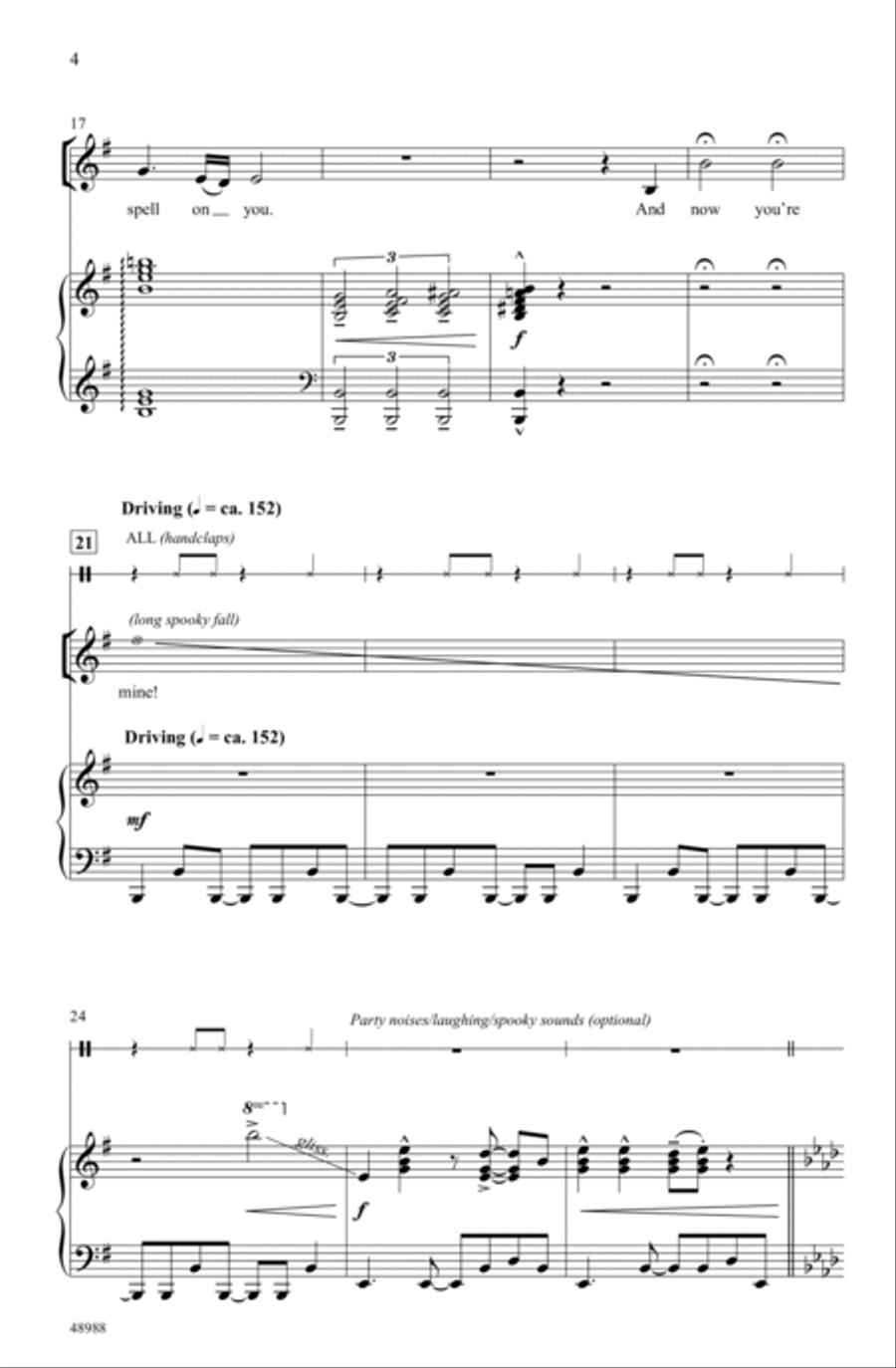 I Put a Spell on You Choir scores gallery preview page 3