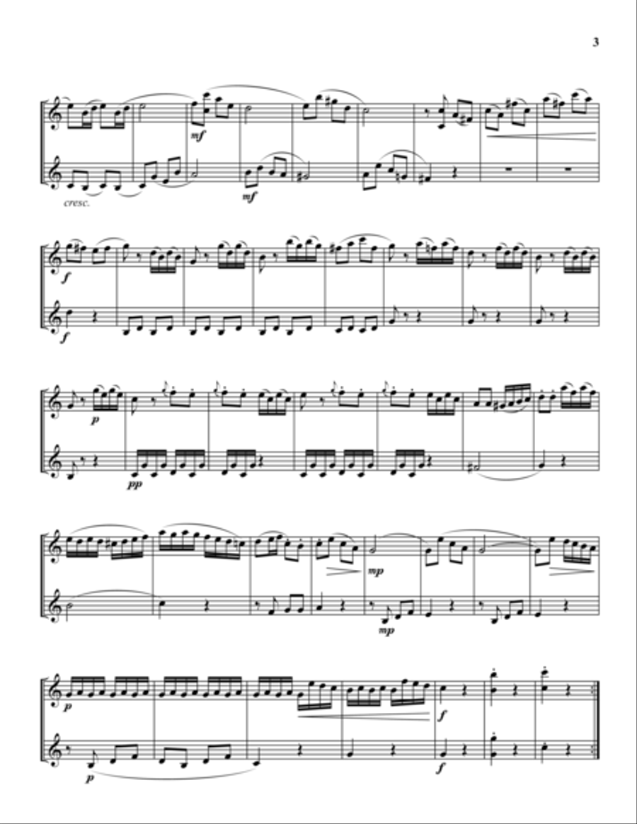 20 Duets for Trumpets Trumpet Duet scores gallery preview page 3