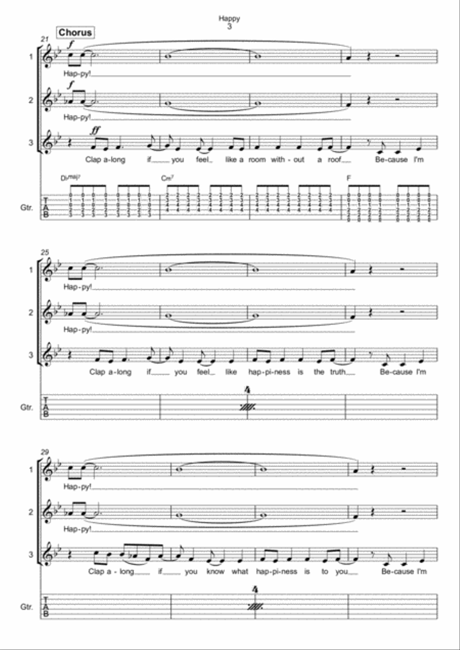 Happy 3-Part scores gallery preview page 3