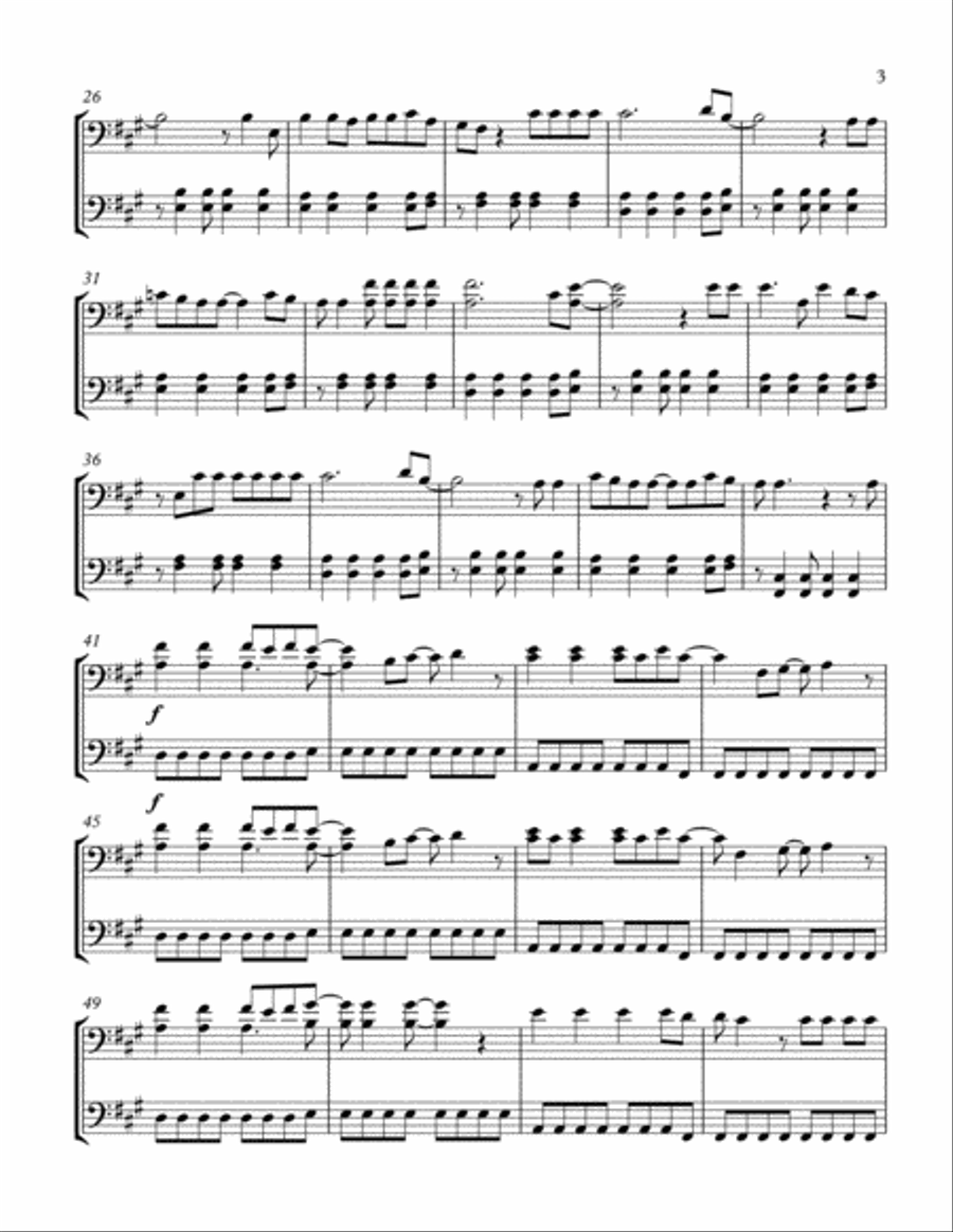 Viva La Vida Viva La Vida String Duet scores gallery preview page 3