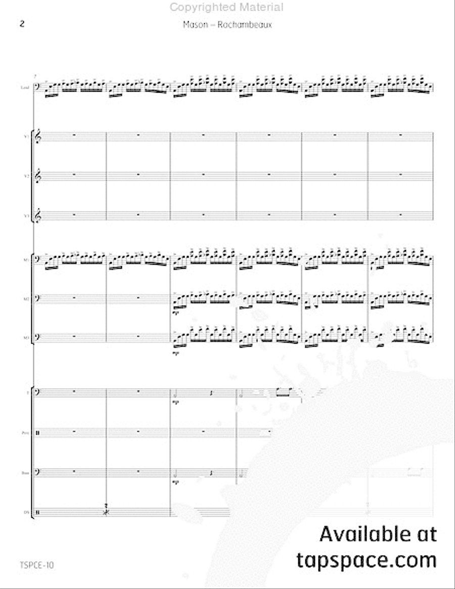 Rochambeaux Percussion Ensemble scores gallery preview page 7