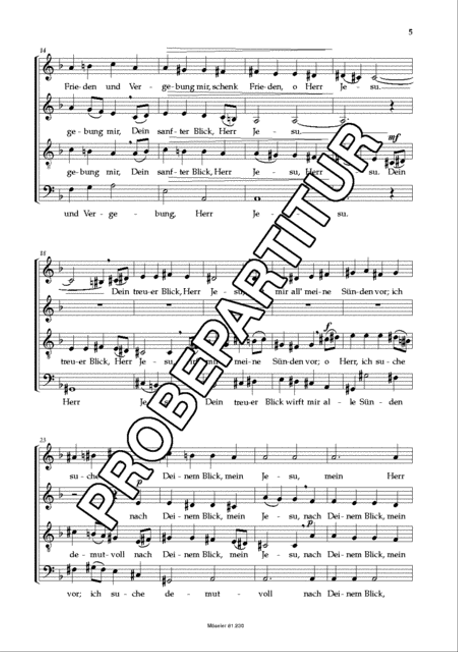 Drei Motetten Drei Motetten 4-Part scores gallery preview page 6