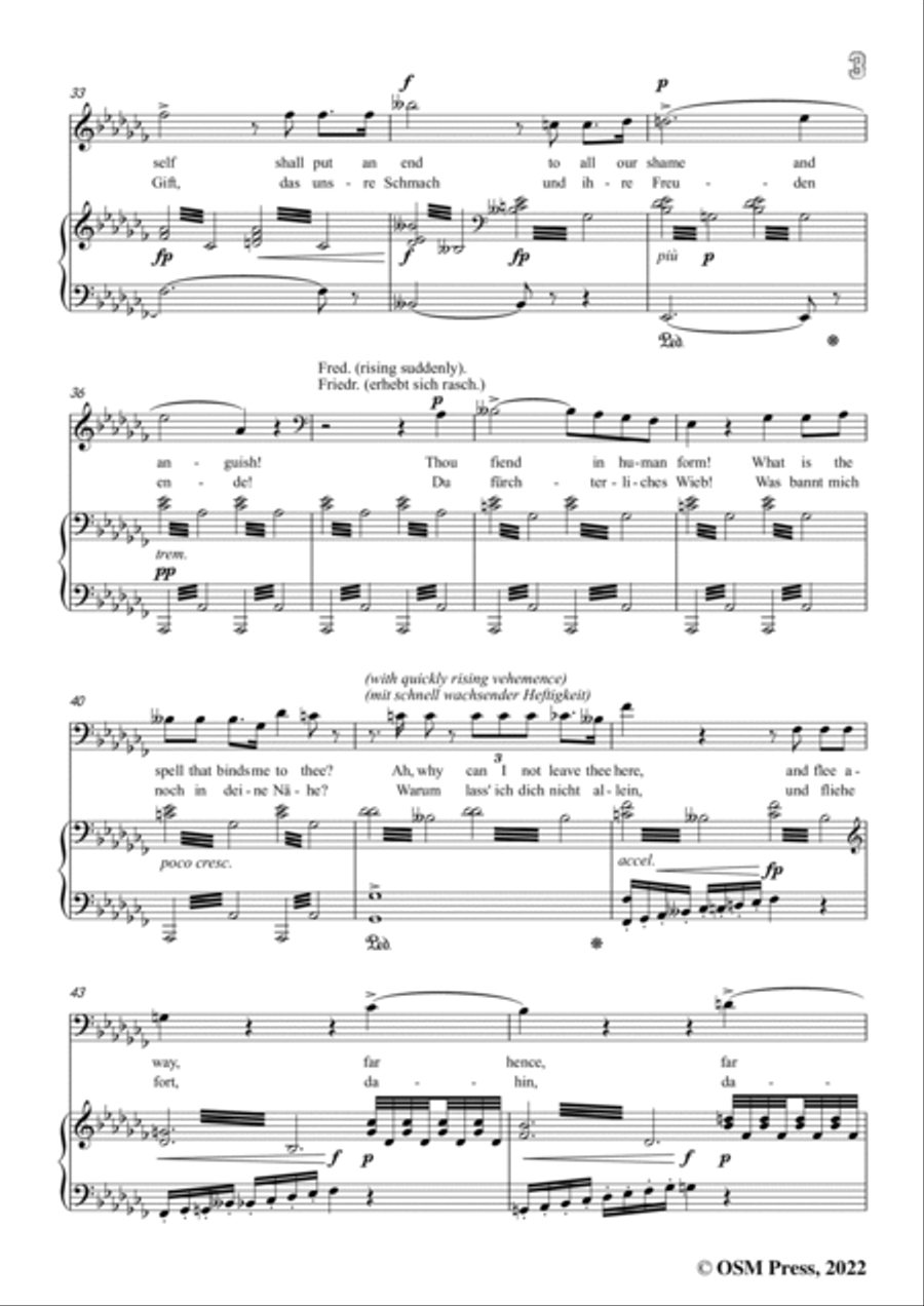 R. Wagner-Erhebe dich(Durch dich musst ich verlieren),in a flat minor,from Lohengrin,WWV 75 Voice scores gallery preview page 5