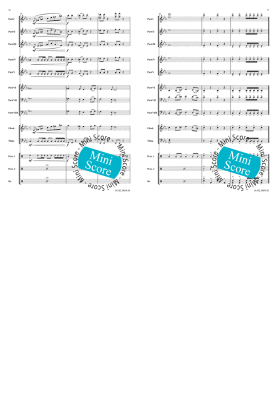 Evil Overture Fanfare Band scores gallery preview page 7