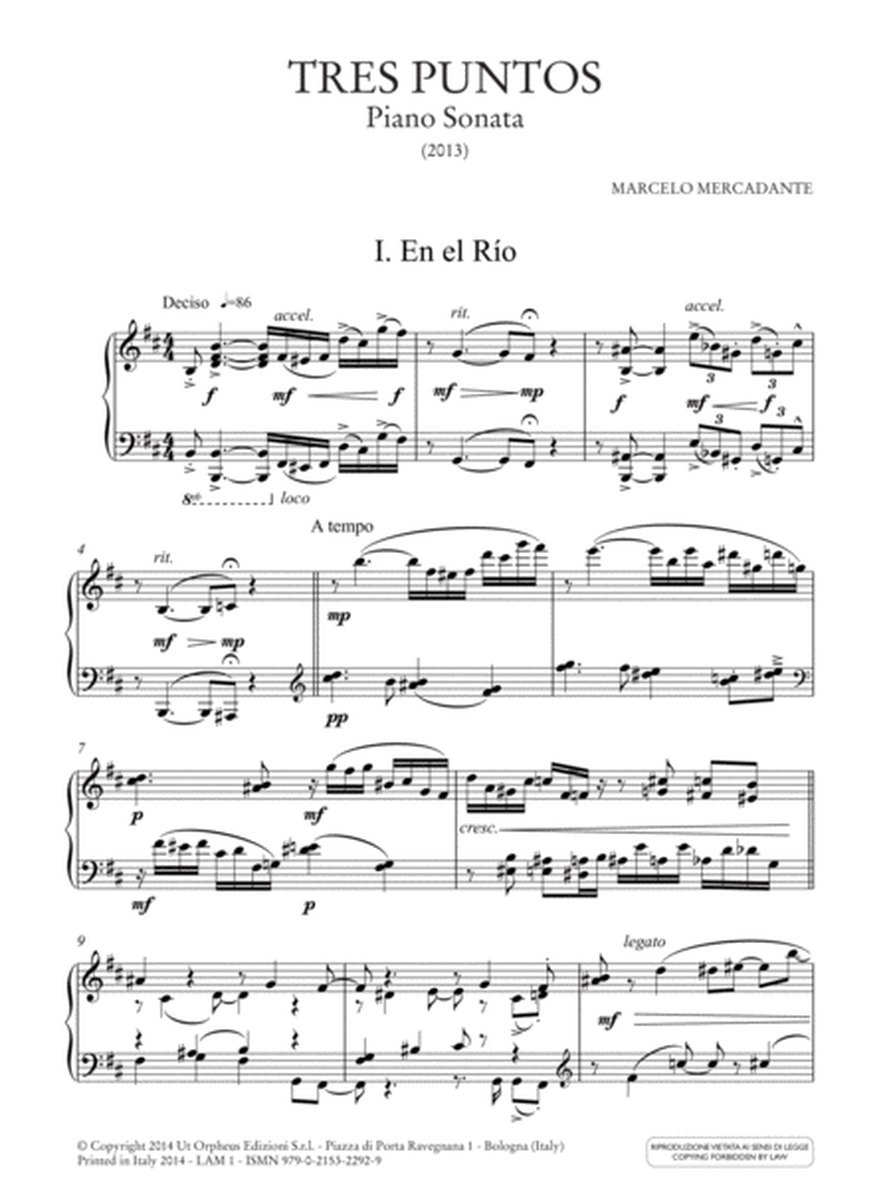 Tres Puntos. Piano Sonata (2013)