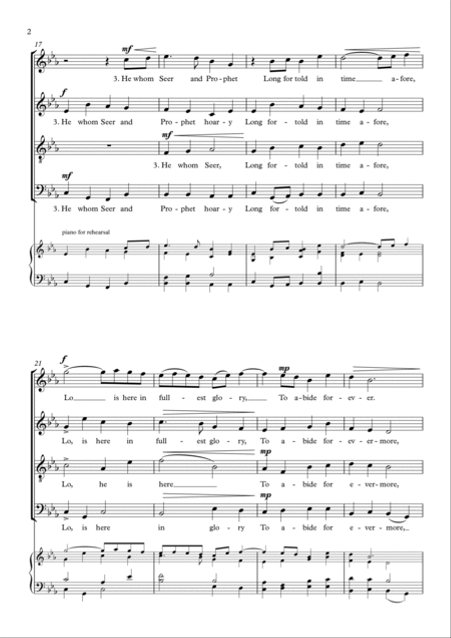 Tell, O Shepherds (W Żłobie Leży) 4-Part scores gallery preview page 2