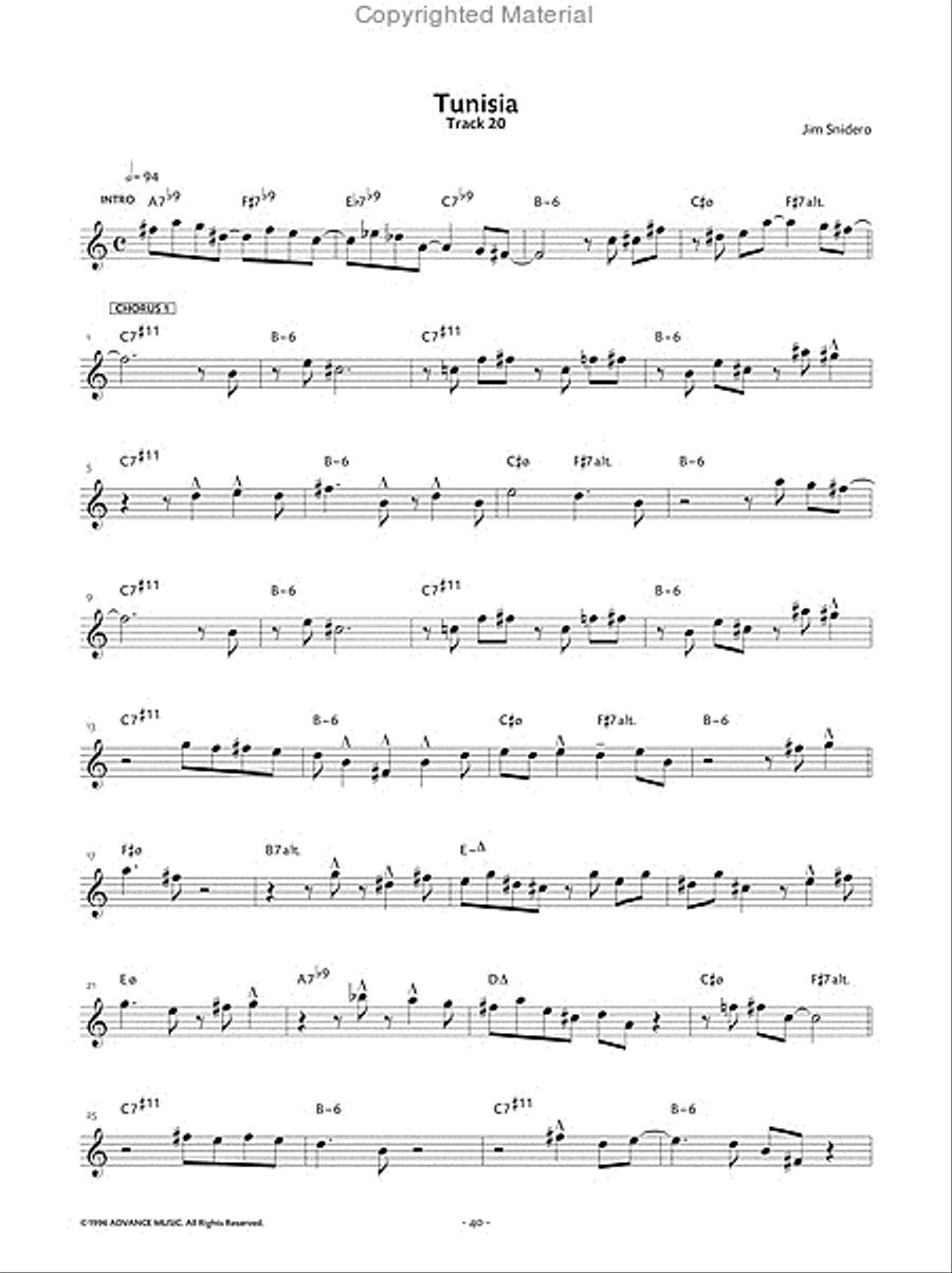 Jazz Conception Alto & Baritone Saxophone Baritone Saxophone scores gallery preview page 18