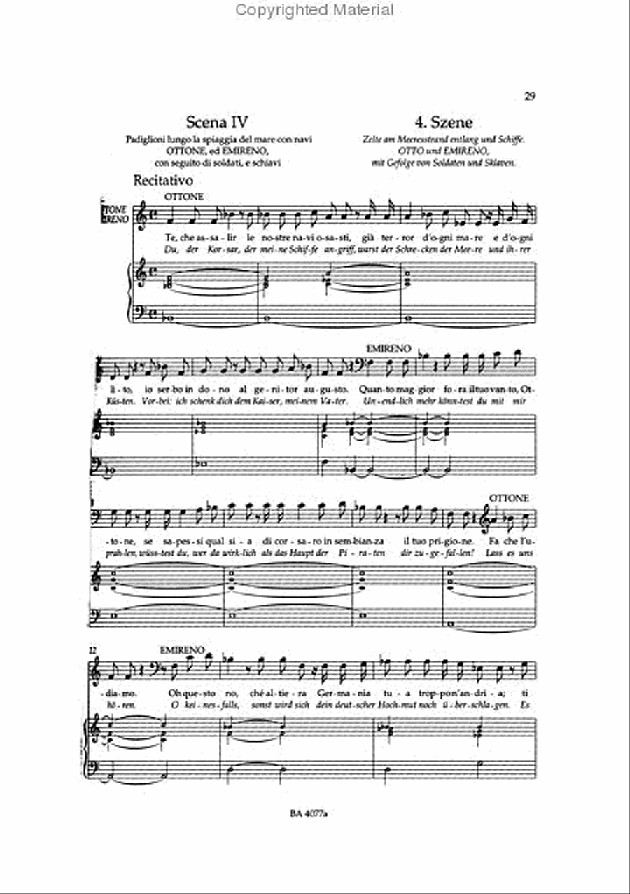 Ottone HWV 15 Bassoon scores gallery preview page 3