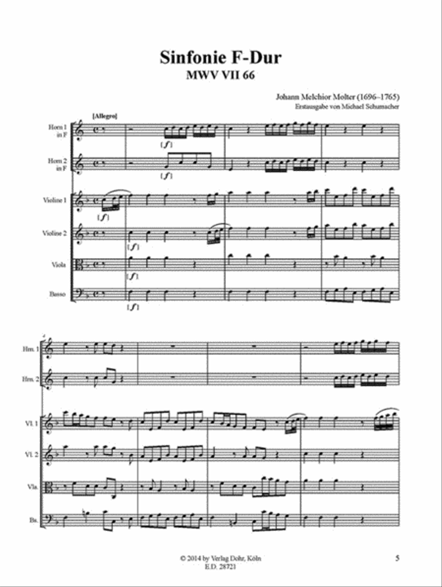 Sinfonien Nr. 66, 67 & 68 Orchestra scores gallery preview page 2
